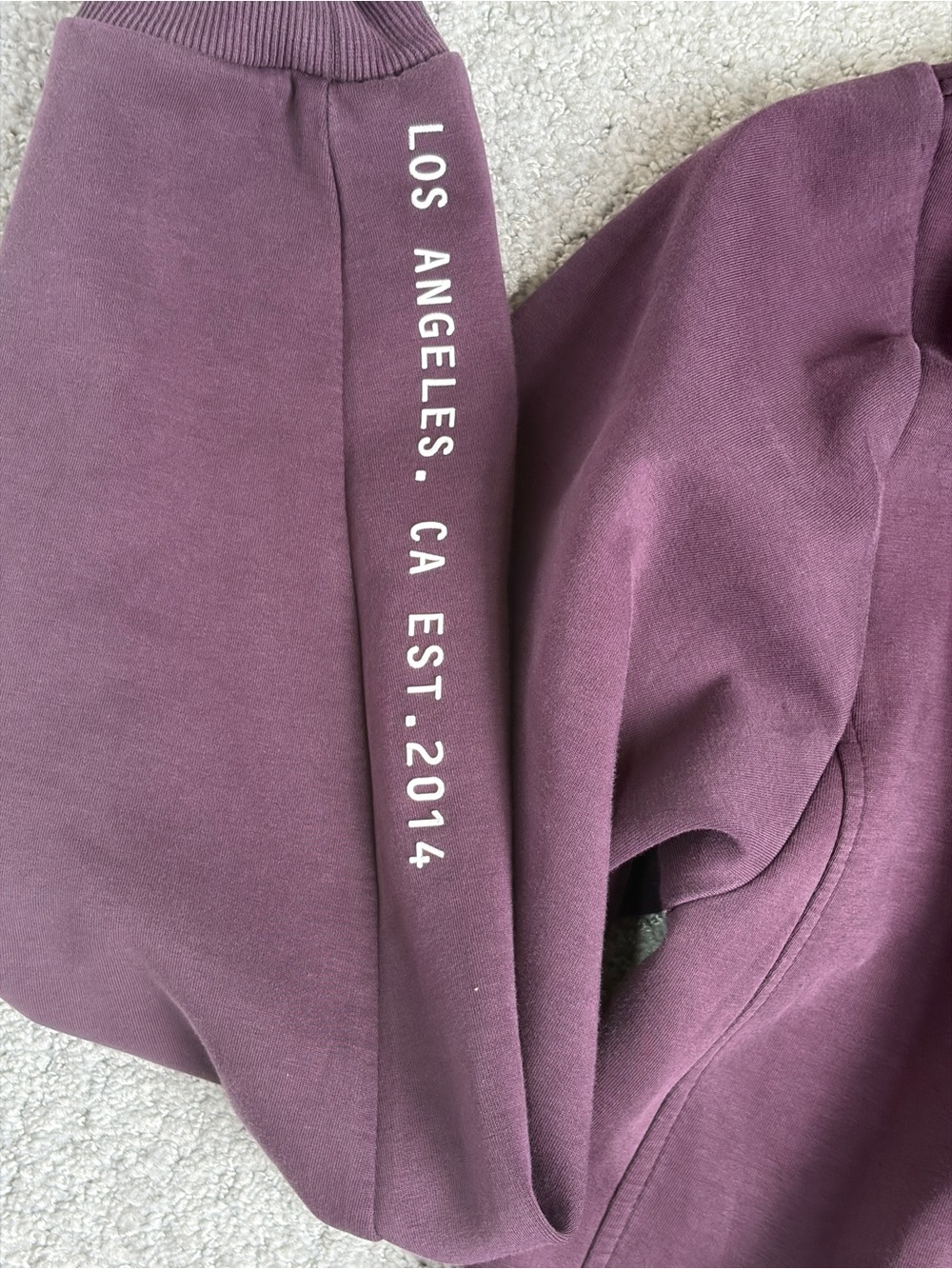 YoungLA Men's Purple Hooded Sweatshirt Size Large - Picture 5 of 14